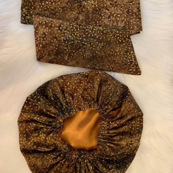 Reversible Head Bonnet with Wrap - Picture 3 of 7